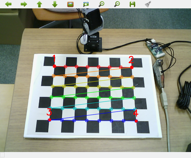 Camera calibration image view