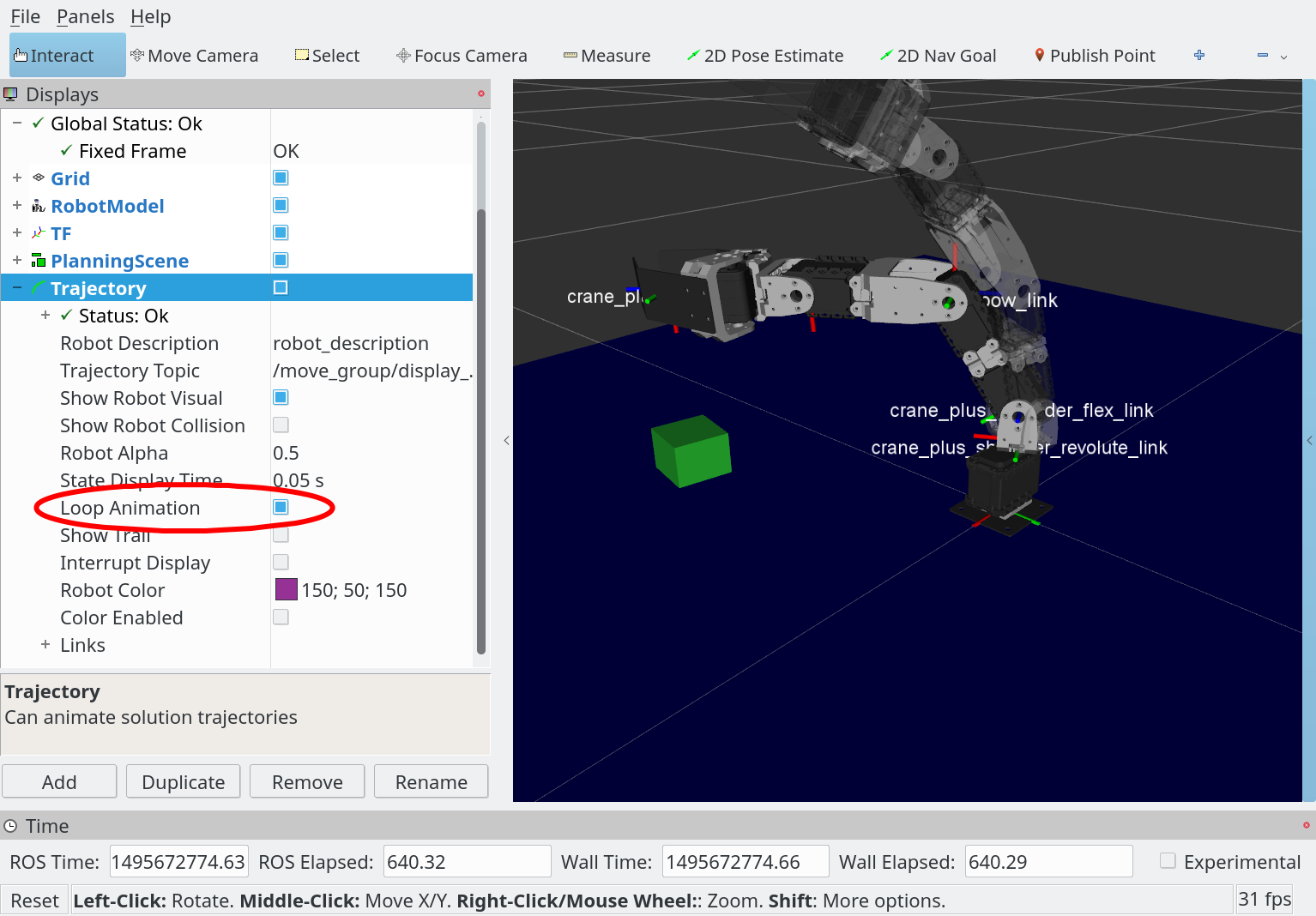 Trajectory visualisation