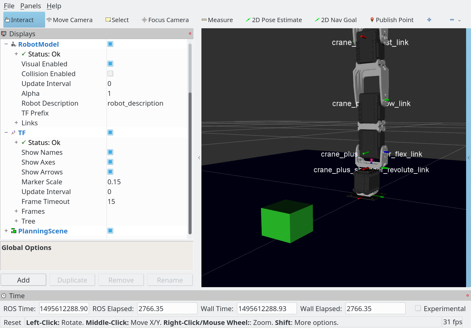 Adding sponge cube to scene